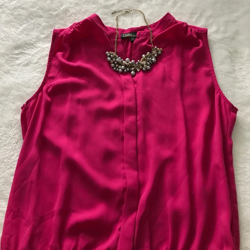 Dalia pink sleeveless dress - Picture 2 of 6